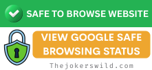 View Google Safe Browsing status for thejokerswild.com